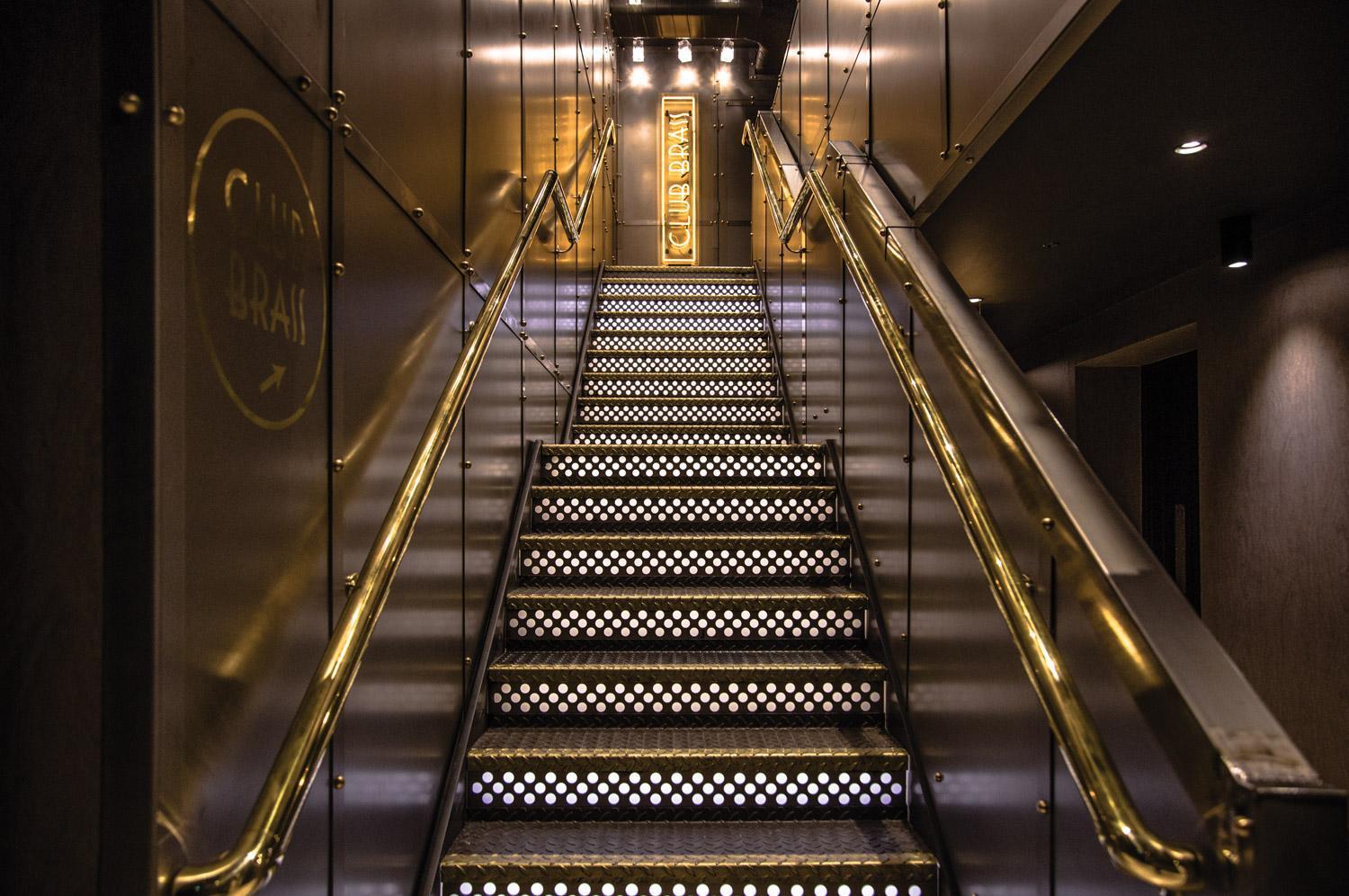 Hotel Gotham Manchester Exterior photo Stairs to the restaurant